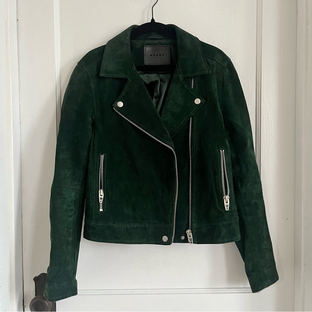 BLANKNYC Green Suede Jacket